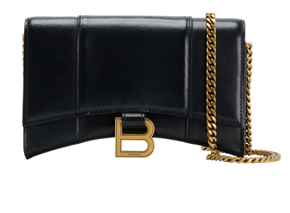 Hourglass WOC, &pound;695, Handbags, Black, Leather, Front view